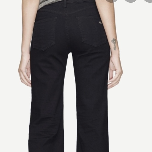 Rag & Bone wide leg black jeans - Picture 3 of 5